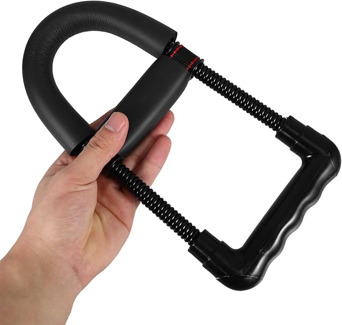 Angoily Hand Grip Strengthener for Men Wrist and Finger Strength Training Device Adjustable Resistance Black Color Fitness Exerciser for Rock Climbing and Forearm Workout