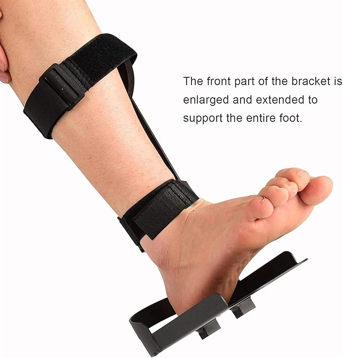 Electric Rehabilitation Machine Bracket, 1 Pair Fitness Bike Pedal Leg Fixed Bracket for Stroke Hemiplegia Rehabilitation Training Protective GEA (Right Foot)