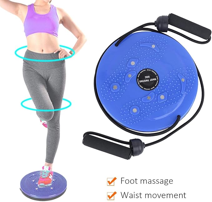 25x25cm Waist Twist Disc Twisting Board,Magnetic Twisting Waist Disc Exercise Foot Exercise Aerobic Fitness Twisting Waist Disc Multifunction for Exercise Waist Twisting Disc