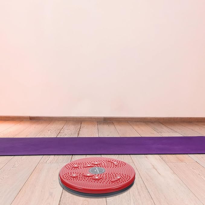 Body Twisting Disc Waist Twisting Board Red for Indoor Slimming Exercise Workout Tool for Women