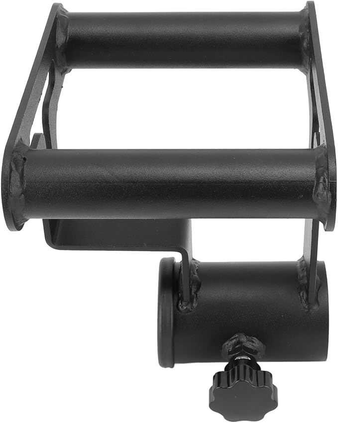 T Bar Row Platform with V Bar Landmine Handle Attachment, Iron Barbell Rowing Accessory for Home Gym, Compact and Sturdy Upper Body Strength Training Equipment