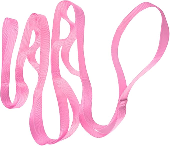 Pilates Stretching Strap with Loop Stretch for Physical Therapies Not-Elastic Exercise for Pilate Dance Stretching Yoga Strap
