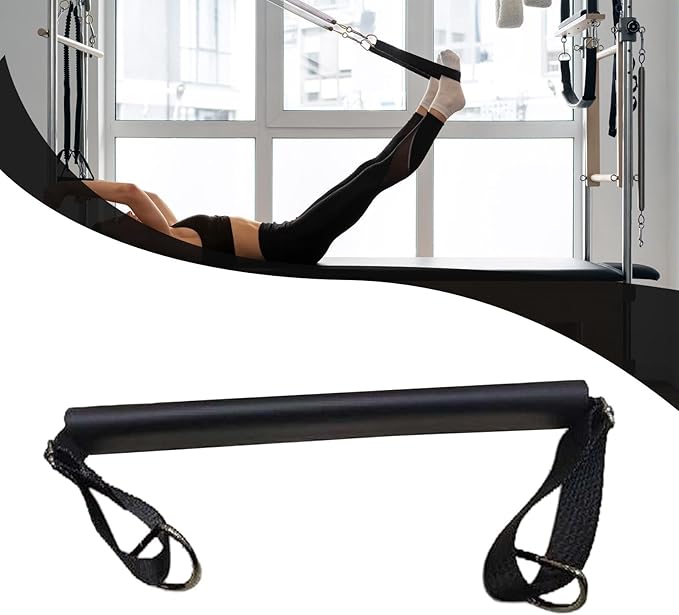Pilates Foot Strap Padded Pilates Reformer Part,Yoga Equipment Strap Exercise Belt for Studio Balance Coordination Stability