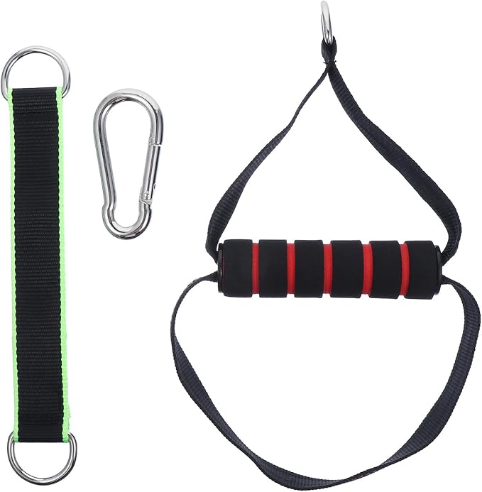 Ciieeo Fitness Handle Resistance Band Grip Set, Dual-use Pull-up and Workout Strap Handle for Strength Training Equipment Attachments, Sturdy Exercise Grip for Home Gym and Cable Machines