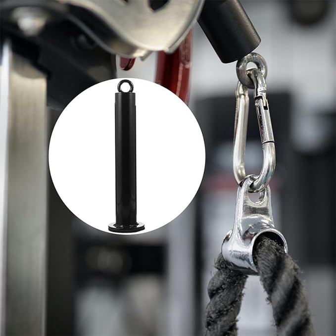 Barbell Weight Plate Holder Rack Fitness Loading Pin 48mm Diameter 320mm Length Gym Weight Storage Attachment for Strength Training Equipment