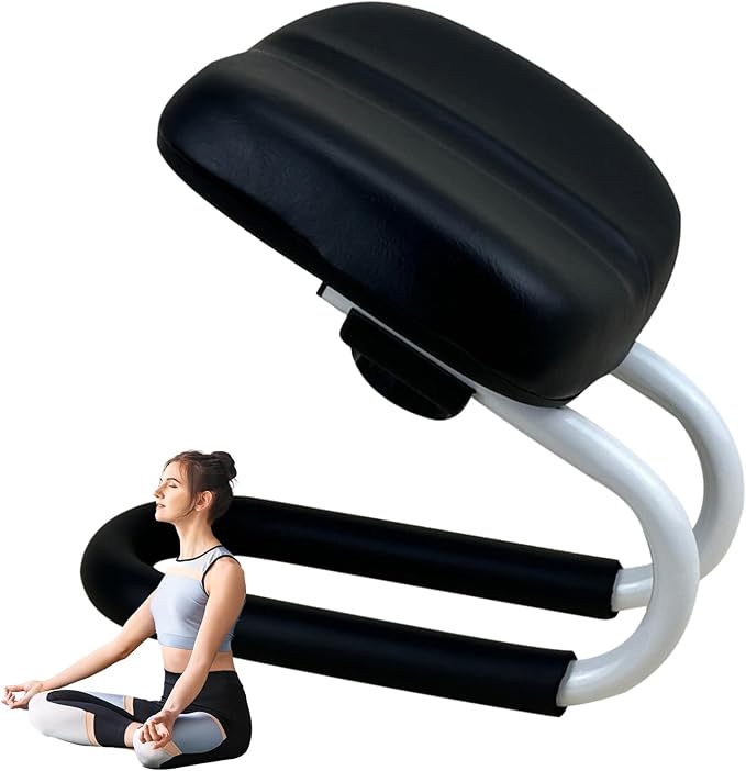 Prayer Bench for Kneeling at Home, Metal Frame Adjustable Stool Seat, Meditation Accessories, Non Slip Leg Sleeve, Portable Chair for Yoga, Studio, Home