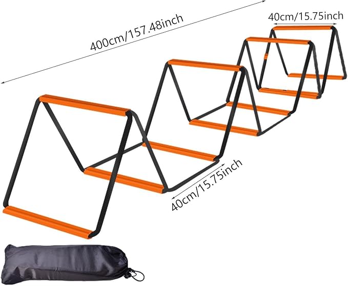 Agility Ladder Football Ladder Balance Agility Training Equipment Foldable Speed Ladder for Soccer Training