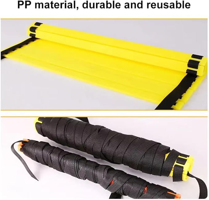 Agility Ladder Speed Ladder Fitness Feet Training Multifunction with Storage Bag Rugby Outdoor Sports Instant Set up Foldable