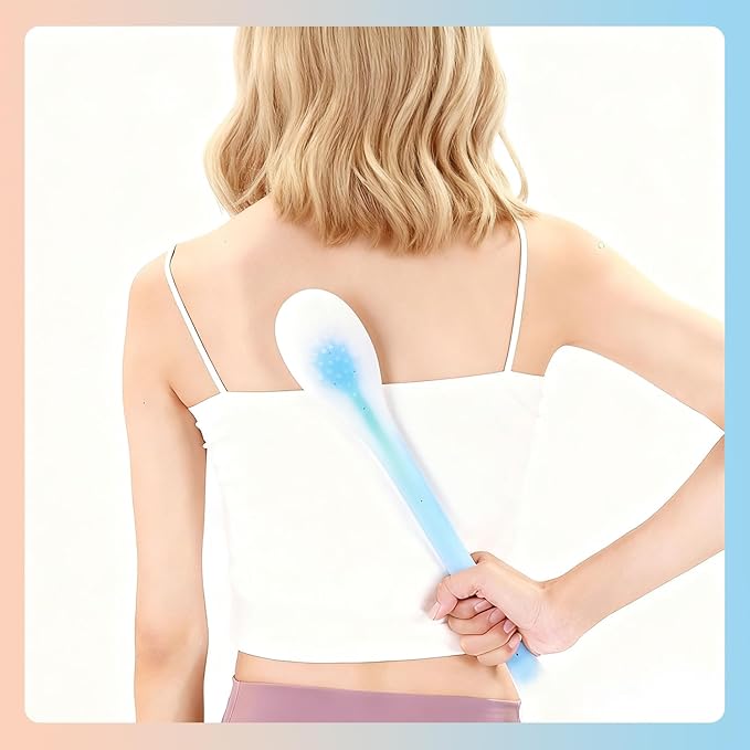 GSHOW Manual Back Massager for Shoulder Soreness Relief Long Handheld Silicon Hammer Suitable for Massaging Whole Body Legs Arms Back