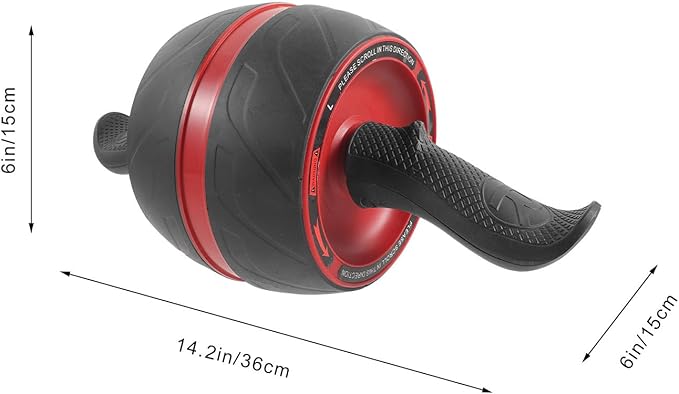 Ab Roller Wheel Fitness Equipment Abs Core Workout Exercise Roller with Automatic Rebound for Men Women Home Gym Strength Training