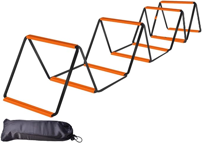 pistro Agility Ladder for Football Training, Foldable Speed Ladder for Footwork Drills, Outdoor Sports Workout Equipment