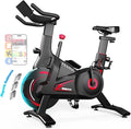 YESOUL Exercise Bike for Home – Stationary Bike with Stable Triangle Frame, Silent Magnetic Resistance, 300 lbs Capacity, Dual-Stage Drive & Alloy Flywheel, Smart APP with Scenic & Live Classes