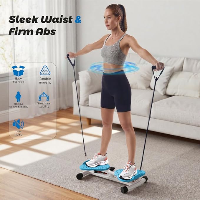 Exercise Twist Boards,Waist Twister Machine Exercise,Balance Board for Foot Massage and Weight Loss(Pink)