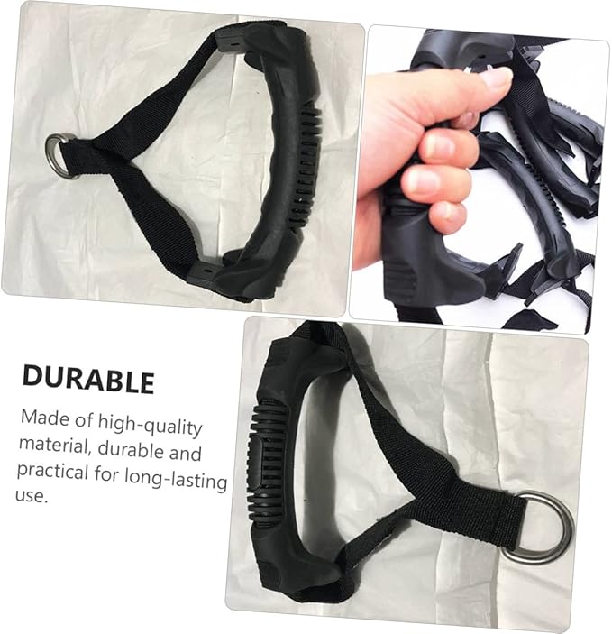 BESPORTBLE 2pcs Home Equipment Fitness Grip Handle Heavy Duty Exercise Resistance Bands Attachment for Strength Training Non-Slip Ergonomic Design Portable Gym Handles for Home Workouts