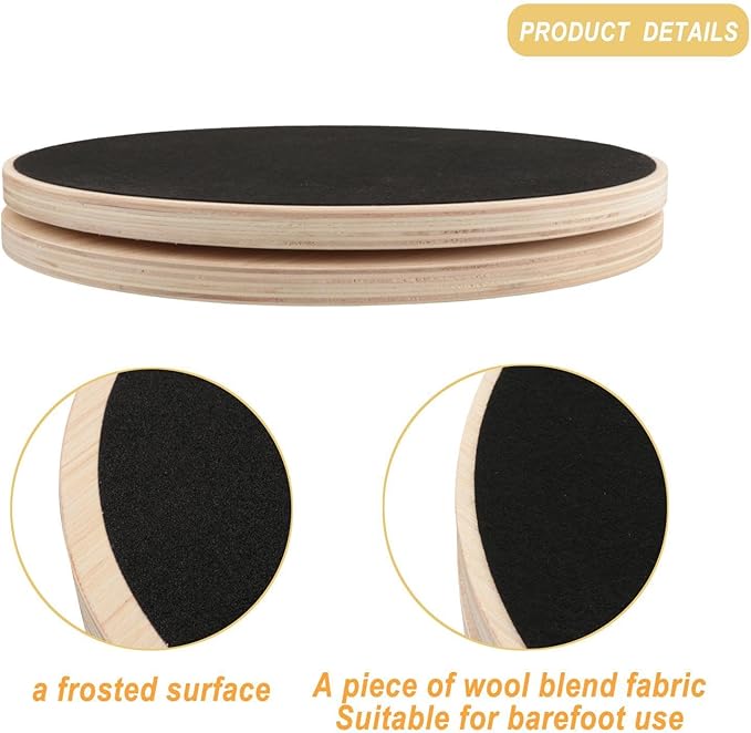 Waist Twister Balance Board Wooden Balance Twist Board Exercise Equipment Household Waist Twisting Disk for Aerobic Exercise