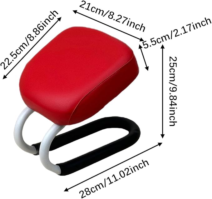 Yiju Meditation Stool,Prayer Stool,Comfortable Chair,with Anti Slip Cover,Meditation Bench Seat for Praying Studio Adults, red
