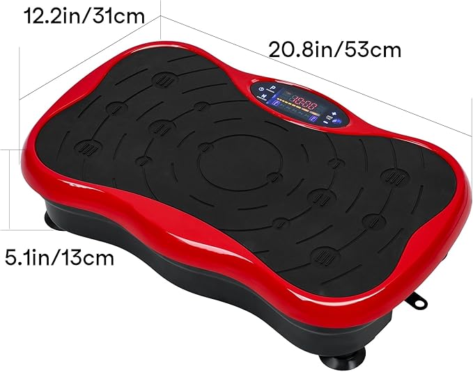 Vibration Plate Exercise Machine Weight Loss, Power Vibration Plates for Lymphatic Drainage, Full Body Workout Vibrating Plate Automatic Mode P1-P4 Fitness Platform, 300 Lbs Capacity