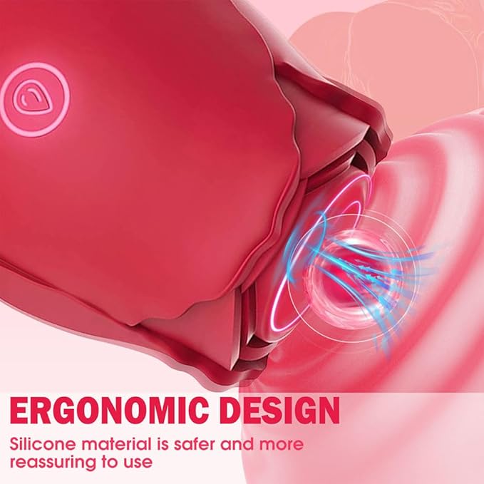 New Rose Vibratoar 2025, Rose Adult Tool for Women with 10 Sucking Modes,Adult Toys Automatic Electric Machine Female HF-03