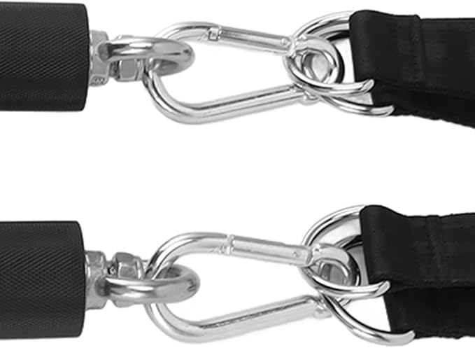 Pull Up Handle TPR Rubber Coated Grip Anti Slip Straight Gym Equipment Attachment for Weightlifting Exercise Strength Training Home Gym Workout Accessories