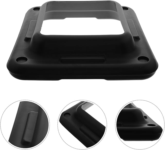 Yoga Step Base Frame Holder with Stabilizer Bottom Tray, Black Yoga Step Platform Support for Home Aerobic Exercise and Fitness Workouts