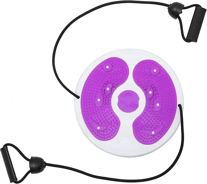 Veemoon Women’s Twisting Board with Rope, Plastic Waist Trainer Exercise Disc for Home Fitness, Abdominal Tummy Slimming and Core Strengthening Equipment