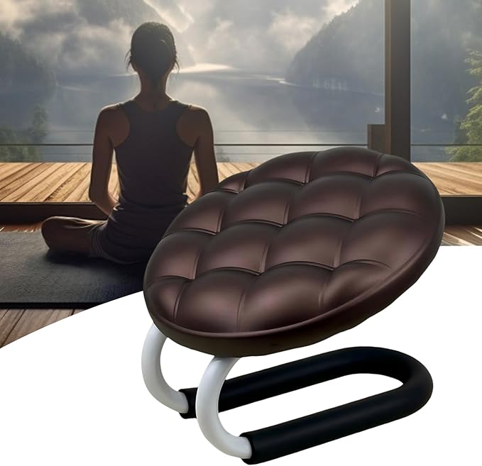 Prayer Meditation Stool - Portable Ergonomic Kneeling Bench for Stress Relief Sessions, Comfortable Aid with Balanced Design, Mindfulness Seating for Adults Seniors Beginners Yoga Space Zen