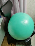 Rolling Exercise Ball Chair with Pump, Ergonomic Yoga Ball Office Chair for Office Pregnancy, Desk Chair for Posture Improvement/Core Training(Light Coffee)