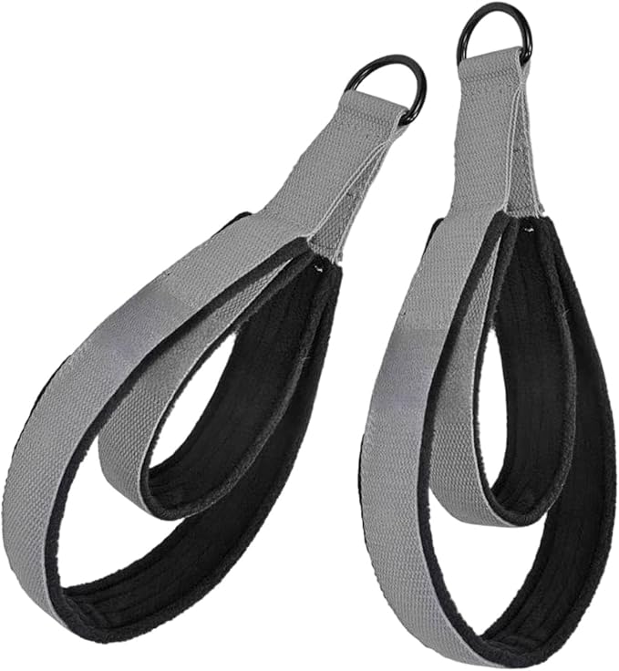 1 Pair Pilates Double Loop Strap For Reformer Fitness D-Rings Handle Yoga Exercise Accessory For Home Gym Workout Fitness D Rings Workout