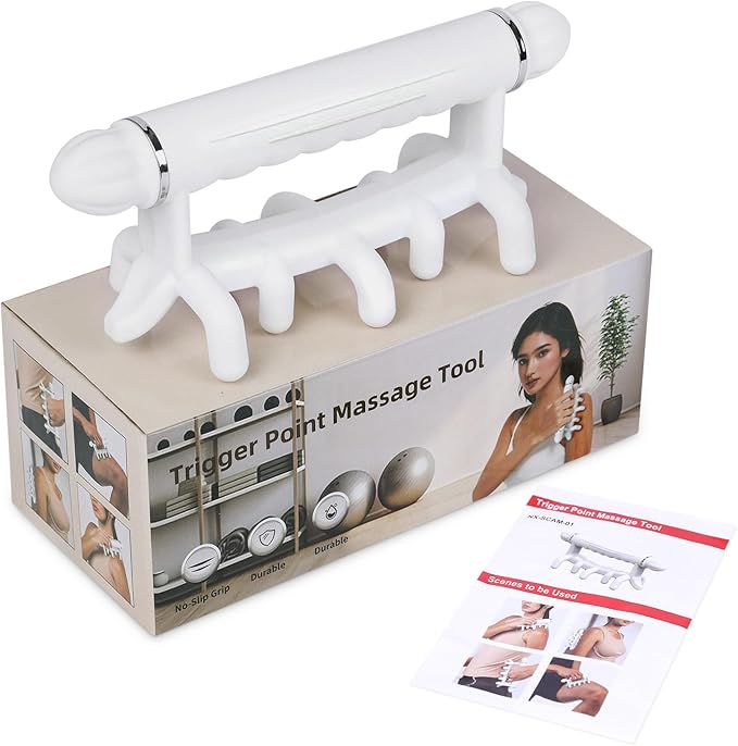 Fascia Blaster, Fascia Massage Tool for Tighten Skin Lymphatic Drainage Trigger Point Deep Tissue Neck,Shoulder,Lower Back,Psoas,Thighs, Gift for Women & Men