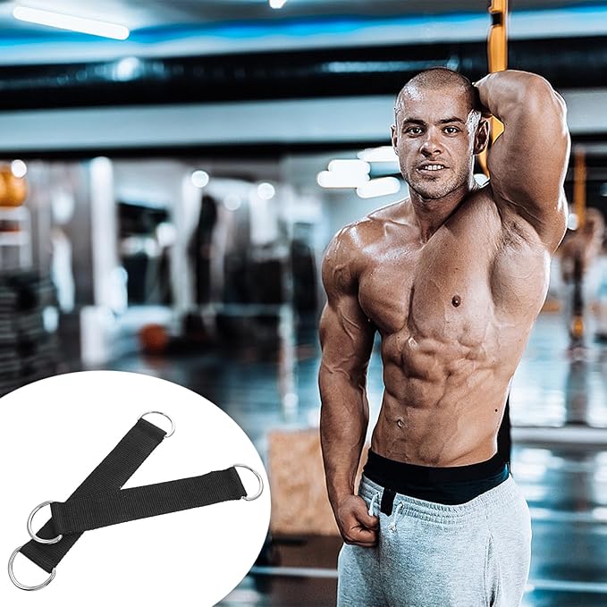 DIY Pulley Hanging Straps 2pcs Fitness Pulley Hangers Heavy-Duty Black Swing Straps for Strength Training Equipment Accessories