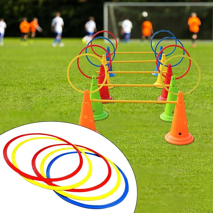 Agility Training Rings Football Training Agility Ring Workout Equipment Home Gym Portable for Kids Sports Rugby