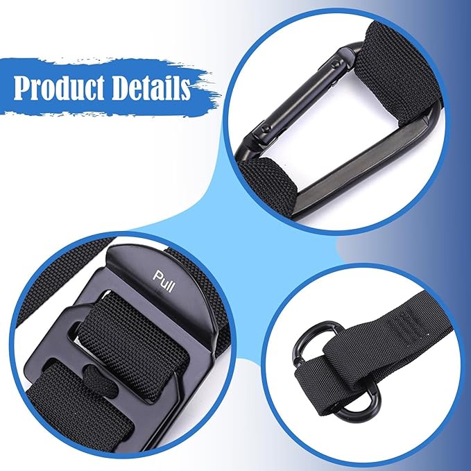 Yoga Pilates Strap Trapeze Belt Flexibility Training Waist Back Leg Stretch Stretching Assist Back Bend Assist