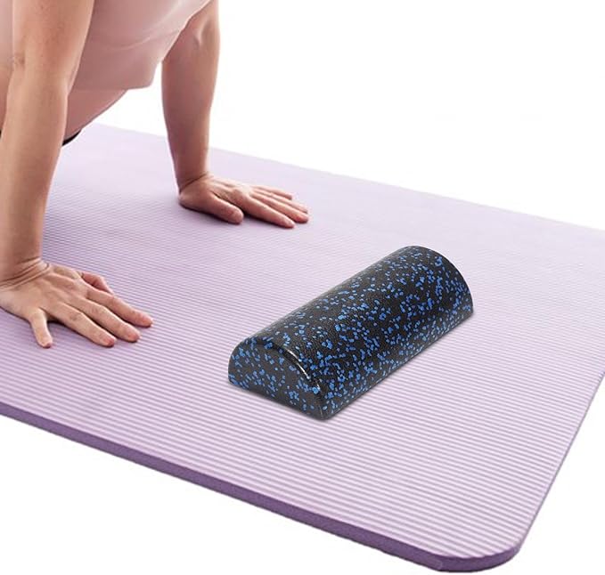 Half Foam Roller for Yoga & Exercise, 30cm (12 inch) EPP Balance Trainer for Stretching, Pilates, Core & Recovery