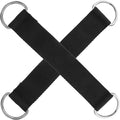 2pcs Fitness Pulley Hanging Straps Black Sturdy Swing Hanging Ropes for Strength Training Equipment Attachments Home Gym and Outdoor Exercise