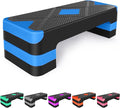 Exercise Workout Aerobic Step Platform Trainer, 27" Aerobic Stepper with 4"-6"-8" Adjustable Height Risers