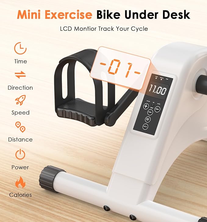 Under Desk Bike, Pedal Exerciser, Mini Exercise Bike, Arm Bike, Bike Pedal Exerciser, Mini Exercise Bike Pedal Exerciser, Floor Bike Pedal Exerciser