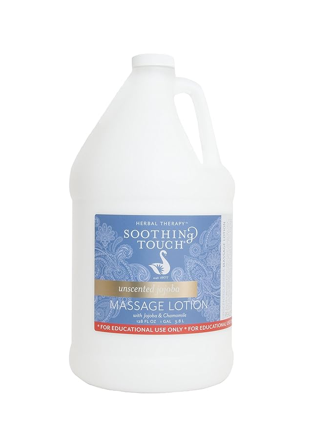 Soothing Touch Jojoba Massage Lotion, Unscented, 128 Ounce