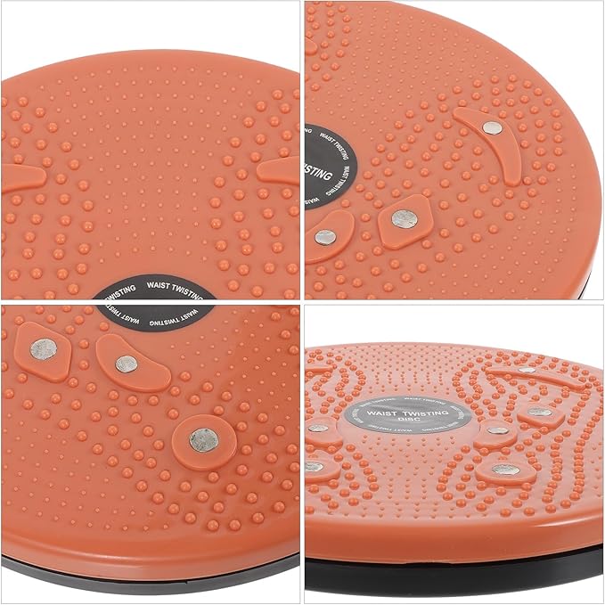 Twisting Waist Disc Fitness Machine 1pcs Orange Slimming Waist Twisting Board for Home Indoor Exercise Female