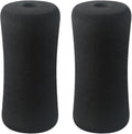 Fitness Equipment Foot Foam Pads Rollers Replacement Set for Weight Bench Leg Extension Home Gym Exercise Machines for 22-25mm Tube Diameter Black 2 Pieces(23 * 90 * 170mm)