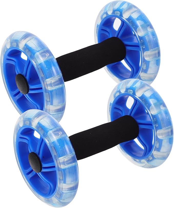 Twin-wheel Ab Roller Fitness Wheel Strengthening Exercise Device for Home Gym Weight Loss and Abdominal Shaping Training