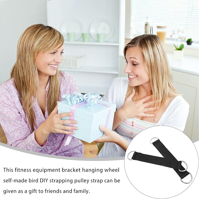 2pcs Pulley Hanging Straps Fitness Pulley Hangers Heavy-Duty Strength Training Accessories for Gym Workout and Cable Machine Attachment