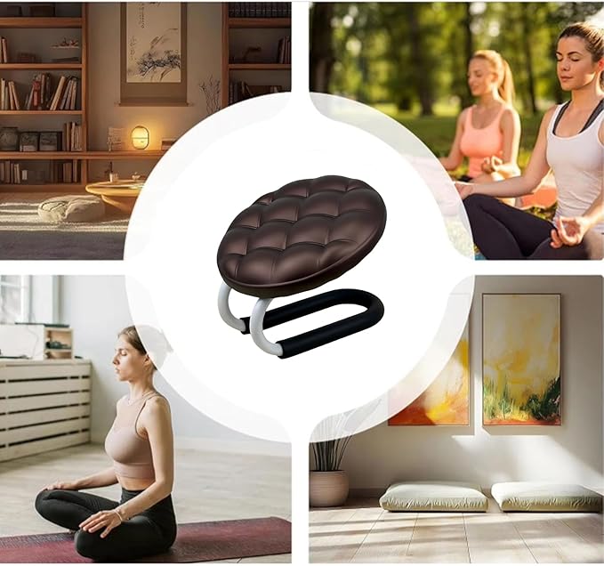 Meditation Prayer Bench - Mindfulness Seat Ergonomic Kneeler, Portable Comfortable Cushion, Sturdy Supportive Design, Easy Carry Relaxation Feature, Premium Zen Furniture, Adults Seniors Use
