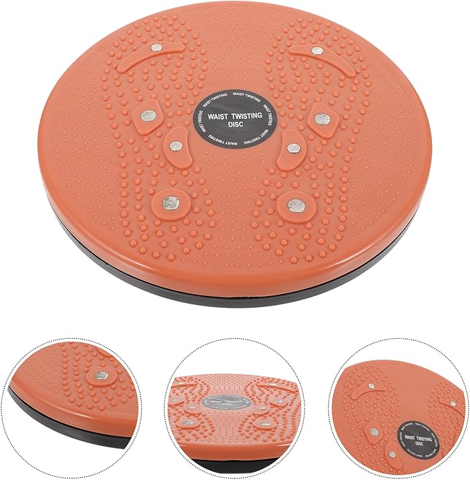 BESTonZON Twist Board for Women Slimming Machine Waist Twisting Disc Body Shaping Twisting Exercise Equipment 1pcs Orange Indoor Fitness Abdominal Trainer