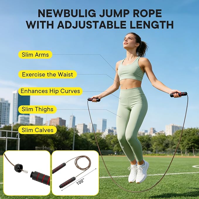 NEWBULIG Agility Ladder Speed Training Equipment, Football Practice Set with 20ft Ladder, 12 Cones, 4 Adjustable Hurdles, Jump Rope, Resistance Parachute for Soccer, Basketball, Youth, Adults