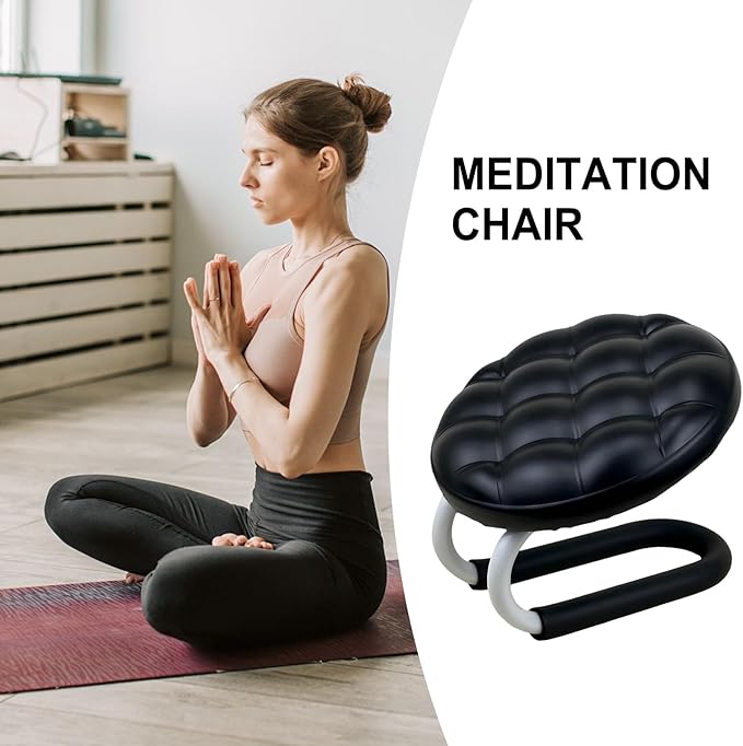 Mindfulness Meditation Stool - Prayer Kneeler Seat, Soft Sturdy Cushion Design, Comfortable Portable Support, Lightweight Easy Carry Function, Excellent Relaxation Tool, Ideal Office Zen Use