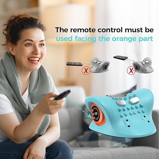 Smedz Neck Massager 2026 New Upgrade 3 in 1 Portable Massager with Heat &Comfortable Stretching–Adjustable Intensity for Neck & Shoulder Relaxation at Home, Office