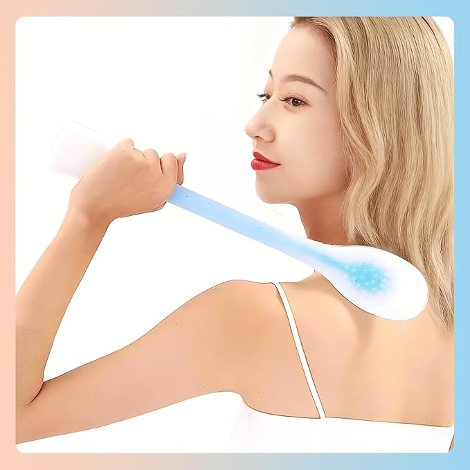 GSHOW Manual Back Massager for Shoulder Soreness Relief Long Handheld Silicon Hammer Suitable for Massaging Whole Body Legs Arms Back