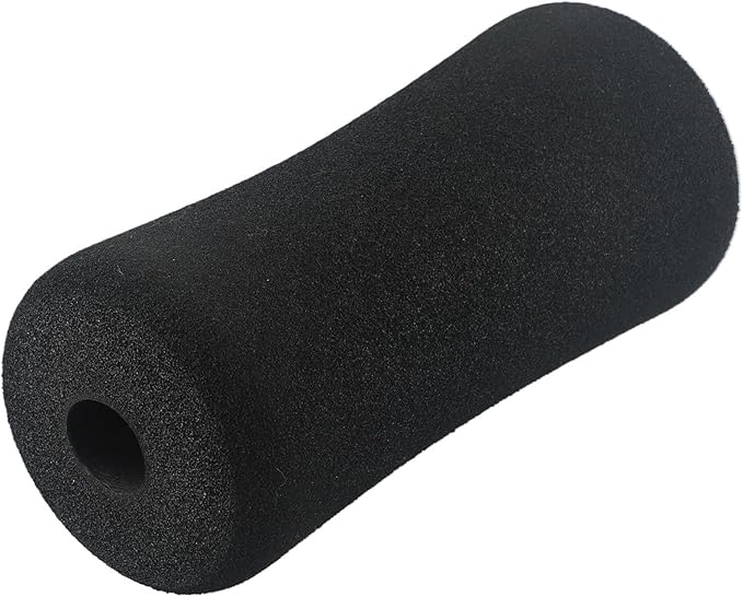 Fitness Equipment Foot Foam Pads Rollers Replacement Set for Weight Bench Leg Extension Home Gym Exercise Machines for 22-25mm Tube Diameter Black 2 Pieces(23 * 90 * 170mm)