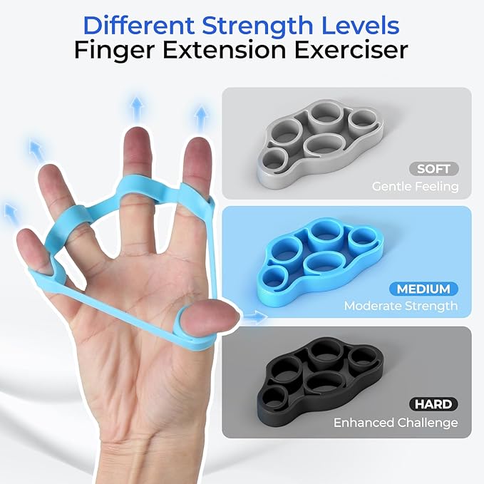 Hand Gripper Strengthener Set - Hand Grip Strengthener, Stress Balls for Adults,Grip Strength Trainer for Hand Sensitivity Training,Hand Rehabilitation Exercising