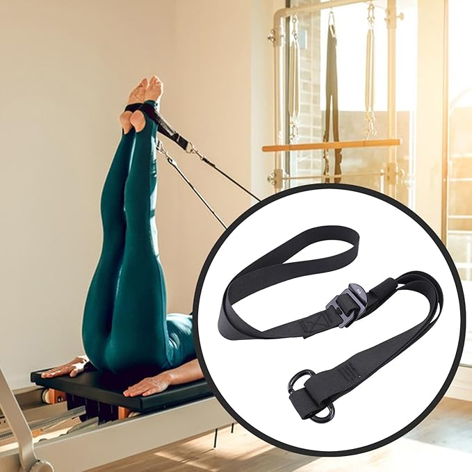 Yiju Yoga Pilates Strap Stretching Assist Fitness Waist Back Leg Stretch Back Bend Assist
